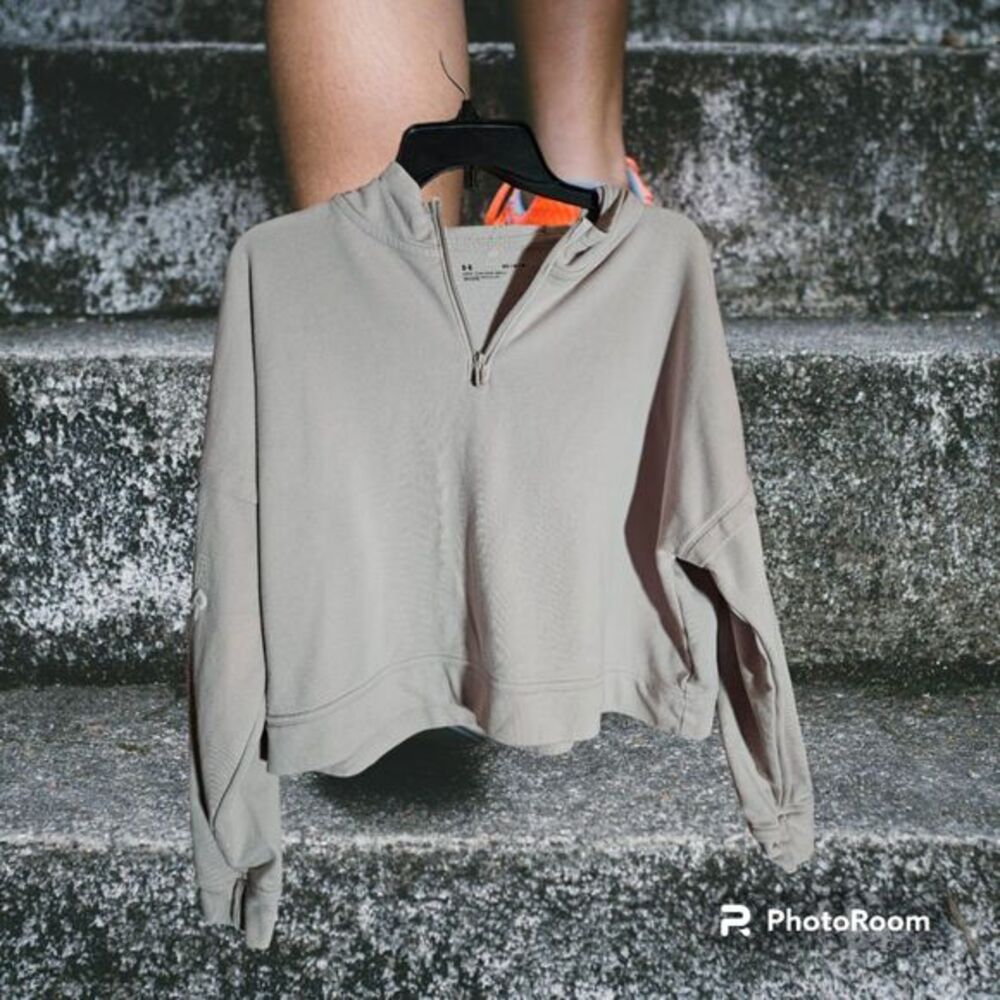 Under Armour Crop Hoodie Pink Size MD (Z68)